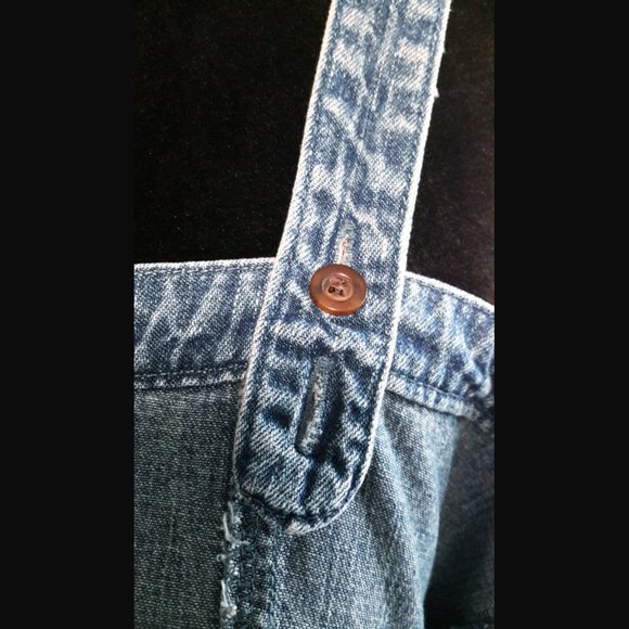 Vintage 90's ✨ Denim Pintuck Button-down Sundress - Picture 11 of 13